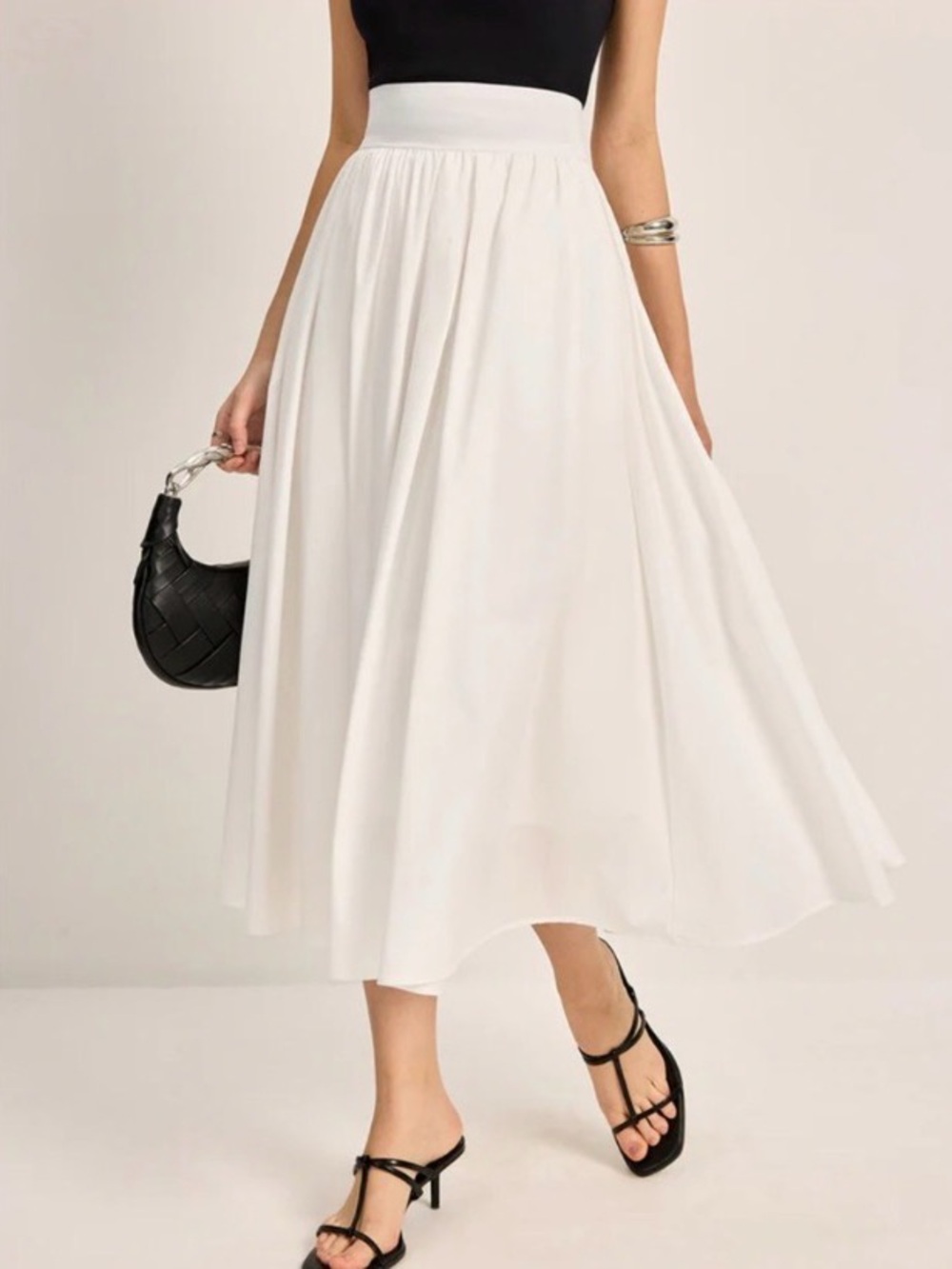 Elegant White Maxi Skirt - Classic Women's Skirt